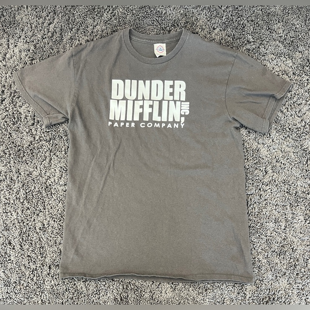 Dunder Mifflin Inc Tshirt The Office Paper Company Delta Pro Weight Size Medium
